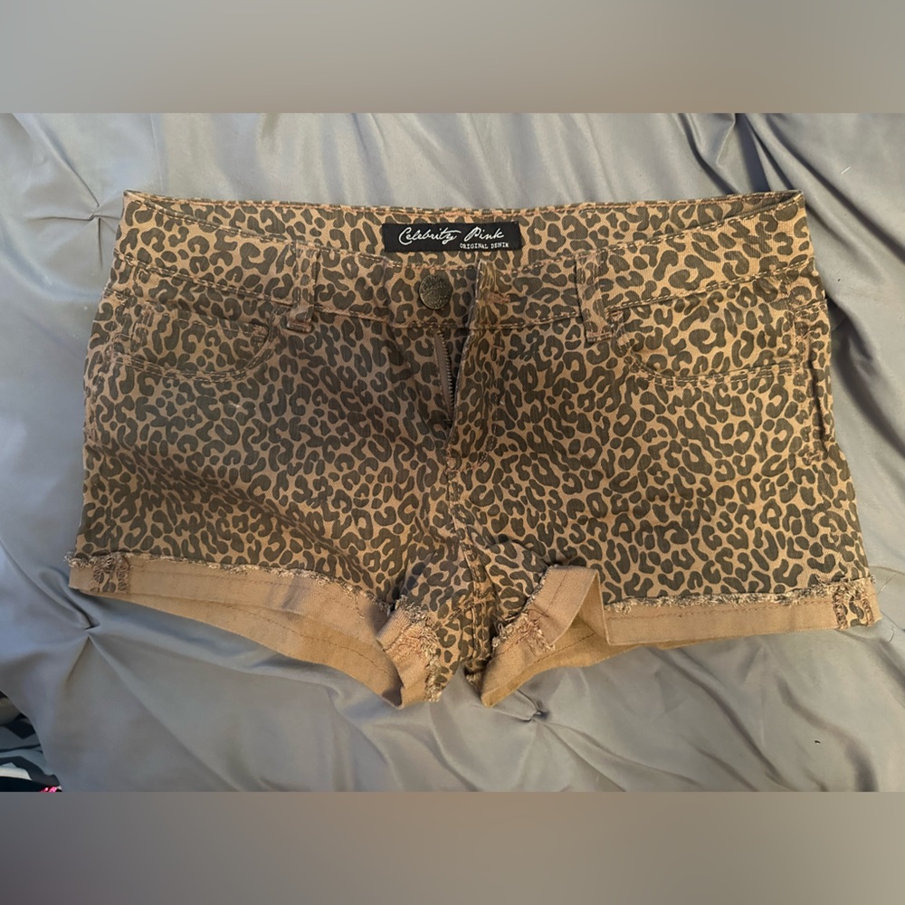 Cheetah print shorts